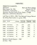 Back of 1961 Kahn's Wieners baseball card