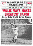 1961 Nu-Card Scoops Willie Mays Makes Greatest Catch