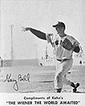 1962 Kahn's Wieners Gary Bell (No umpire)