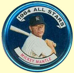 1964 Topps Coins Inserts Mickey Mantle