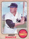 1968 Topps Mickey Mantle Card 280