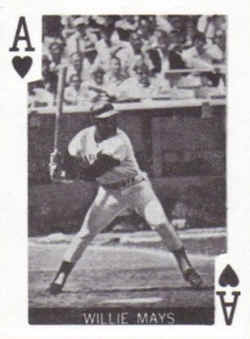 1969 Globe Imports Playing Cards Willie Mays