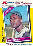 1982 K-Mart Baseball Card Roberto Clemente