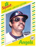 1982 Squirt Baseball Card Reggie Jackson