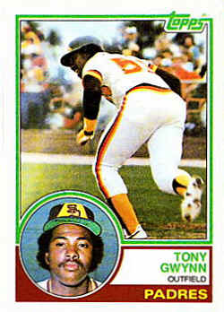 1983 Topps Card 482 Tony Gwynn RC