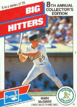 1988 Drakes Baseball CardMark McGwire