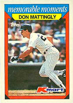 1988 K-Mart Baseball Card Don Mattingly