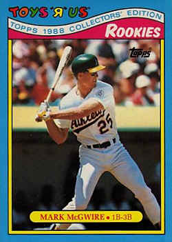 1988 Toys'R'Us Baseball Card Mark McGwire
