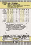 Back of 1989 Fleer baseball Card 616Bill Ripken
