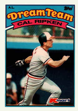 1989 K-Mart Baseball Card Cal Ripken