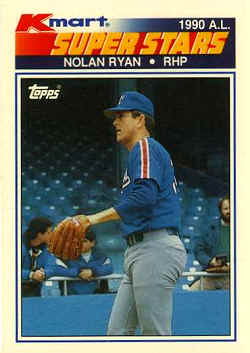 1990 K-Mart Baseball Card Nolan Ryan