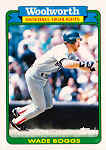 1990 Woolworth Baseball Card Wade Boggs