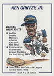 Back of 1991 Collect-A-BooksKen Griffey Jr.
