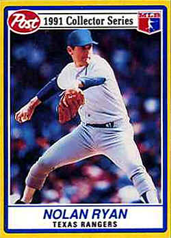 1991 Post baseball Card 17 Nolan Ryan