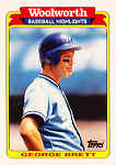 1991 Woolworth Baseball CardGeorge Brett