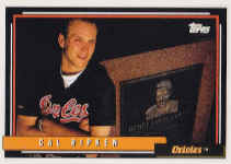 1992 Topps Card 40 - Cal Ripken