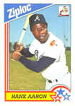 1992 Ziploc Baseball CardHank Aaron