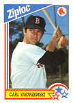1992 Ziploc Baseball CardCarl Yastrzemski