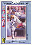 1993 Kraft Baseball Card Nolan Ryan