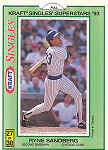 1993 Kraft Baseball Card Ryne Sandberg