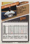 Back of 1993 Topps Card