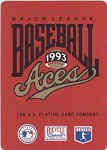 Back of 1993 U.S. Playing Cards MLB Aces