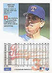 Back of 1994 Fleer baseball Card 321 Nolan Ryan