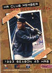 Back of 1994 Stadium Club Ken Griffey Jr. HR card 262