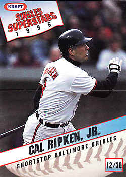 1995 Kraft Baseball CardCal Ripken Jr