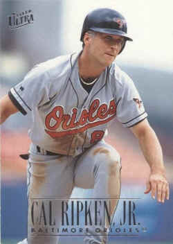 1996 Ultra baseball Card11 Cal Ripken