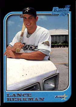 1997 Bowman Card 438 Lance Berkman Rookie