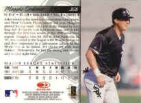 Back of 1998 Donruss Card305 Magglio Ordonez 