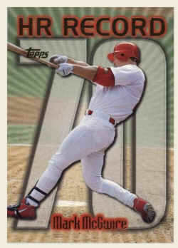 1999 Topps Card 220 Mark McGwire HR 70
