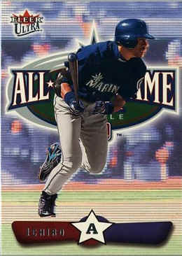 2002 Ultra baseball Card205 Ichiro Suzuki AS