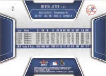 Back of 2003 Flair Card 2 Derek Jeter