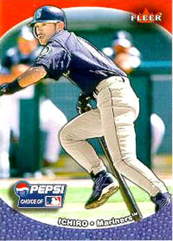 2003 Pepsi Fleer Mini Baseball Card Ichiro