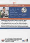 Back of 2004 Ultra baseball Card211 Chien-Ming Wang AR