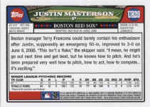 Back of 2008 Topps Update Card