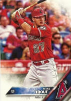 2016 Topps Mike Trout camo Variation SP Card 1