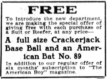 1909 advertisement American Bat Premium