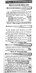 1930 Sears WLS & JC Higgins Baseball Bat catalog ad