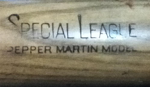 Pepper Martin Special League Baseball bat