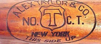 Alex Taylor & Co. No. C.T. Baseball Bat