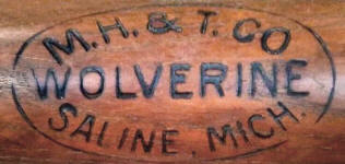 M.H.&T Co. of Saline, Michigan Wolverine Baseball Bat