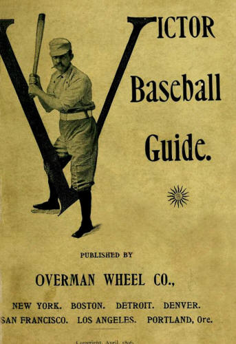 1896 Victor Baseball Guide Catalig