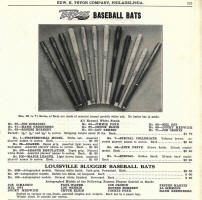 1939 Edw. K. Tryon Catalog page TruSport Baseball bats