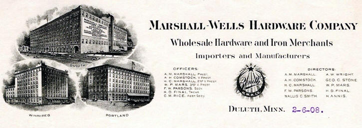 Marshall-Wells Hardware Co. Baseball Bats