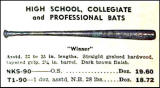 1950's McClurg's Co. Baseball bat Catalog ad