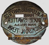 A.H. Leathers Mfg. Co. Branding Plate