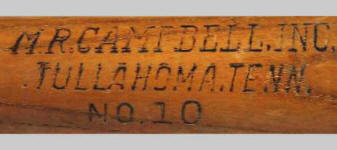 M.R. Campbell Inc. No. 10 Baseball Bat